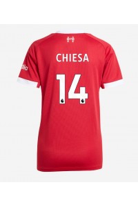 Liverpool Federico Chiesa #14 Jalkapallovaatteet Naisten Kotipaita 2025-26 Lyhythihainen